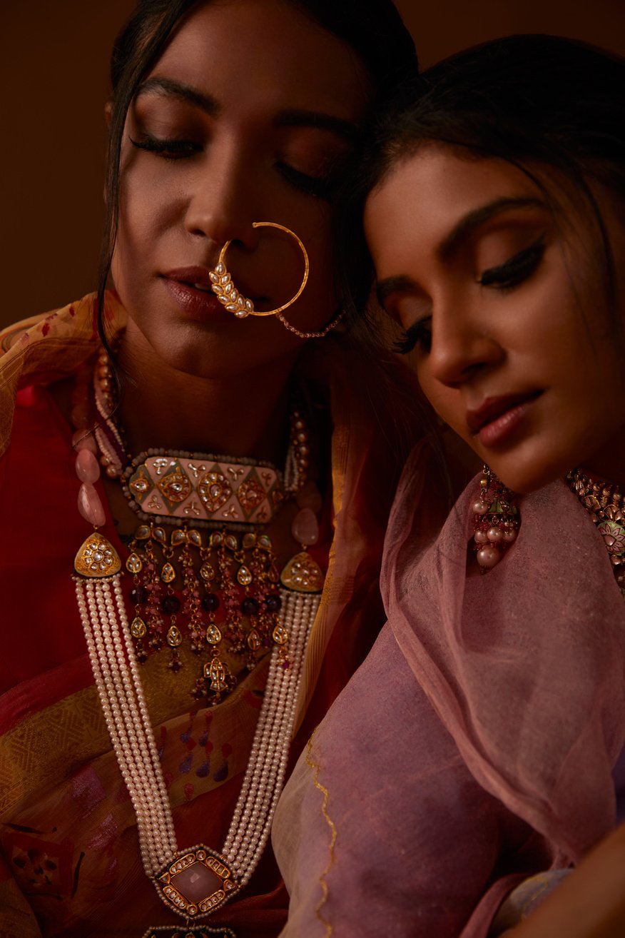 Women with Traditional Indian Jewelry